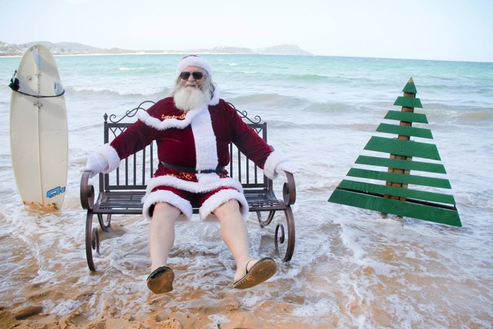 One Agency Xmas Party With Santa On The Beach!